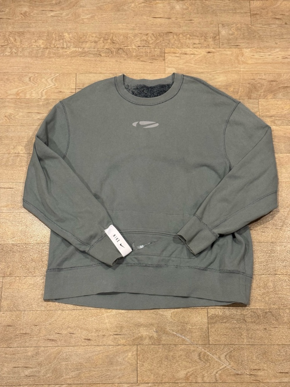 Nike Reversible Center Swoosh Crewneck sweatshirt Size XXL